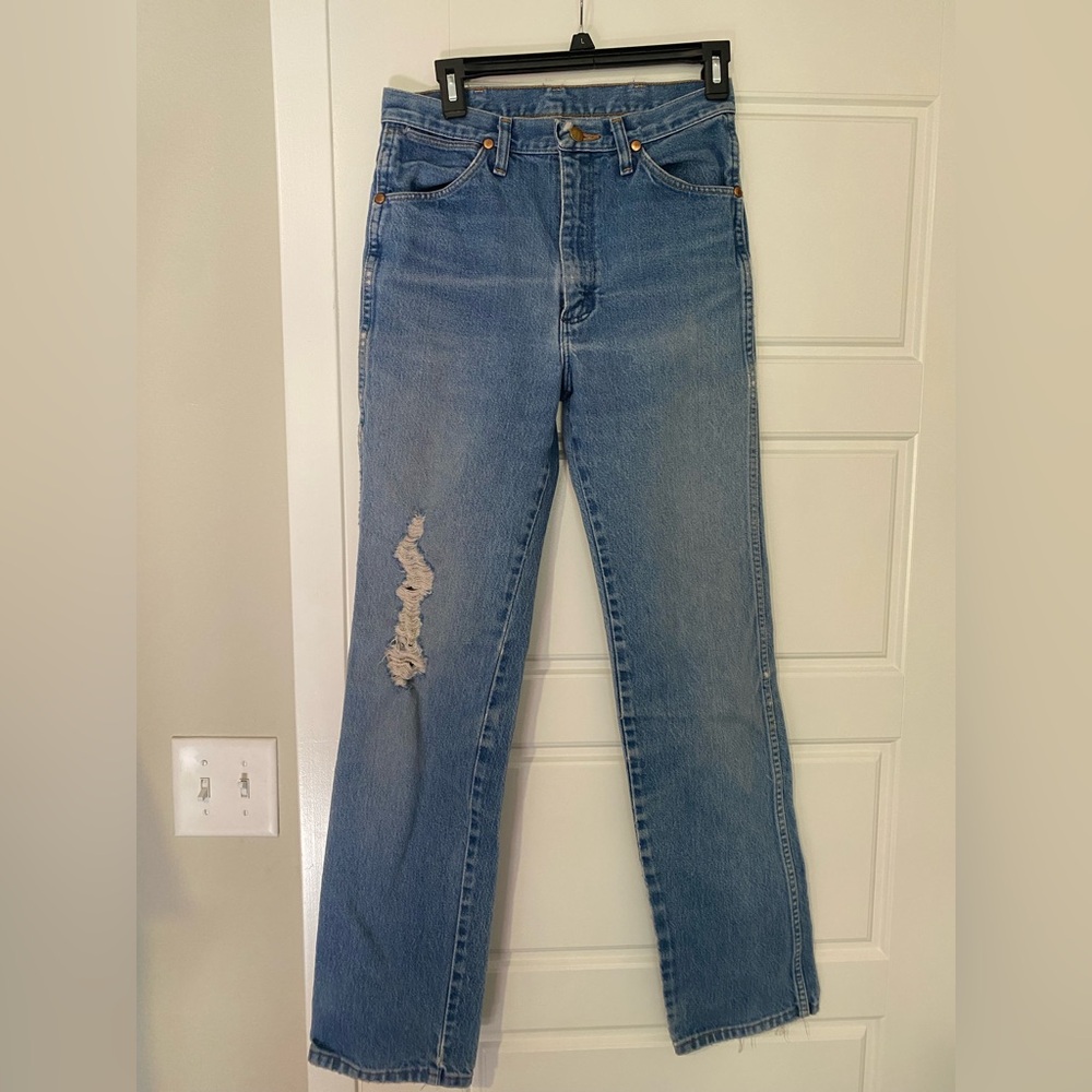 Vintage Wrangler Light Blue Women’s Denim Bootcut Jeans - Picture 2 of 8